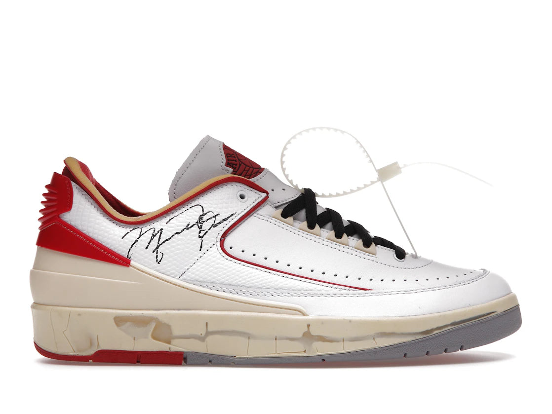637556 Jordan 2 Retro Low SP Off-White White Red
