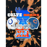 (00s) 2007 NFL Superbowl Colts vs Bears Bleached T-Shirt