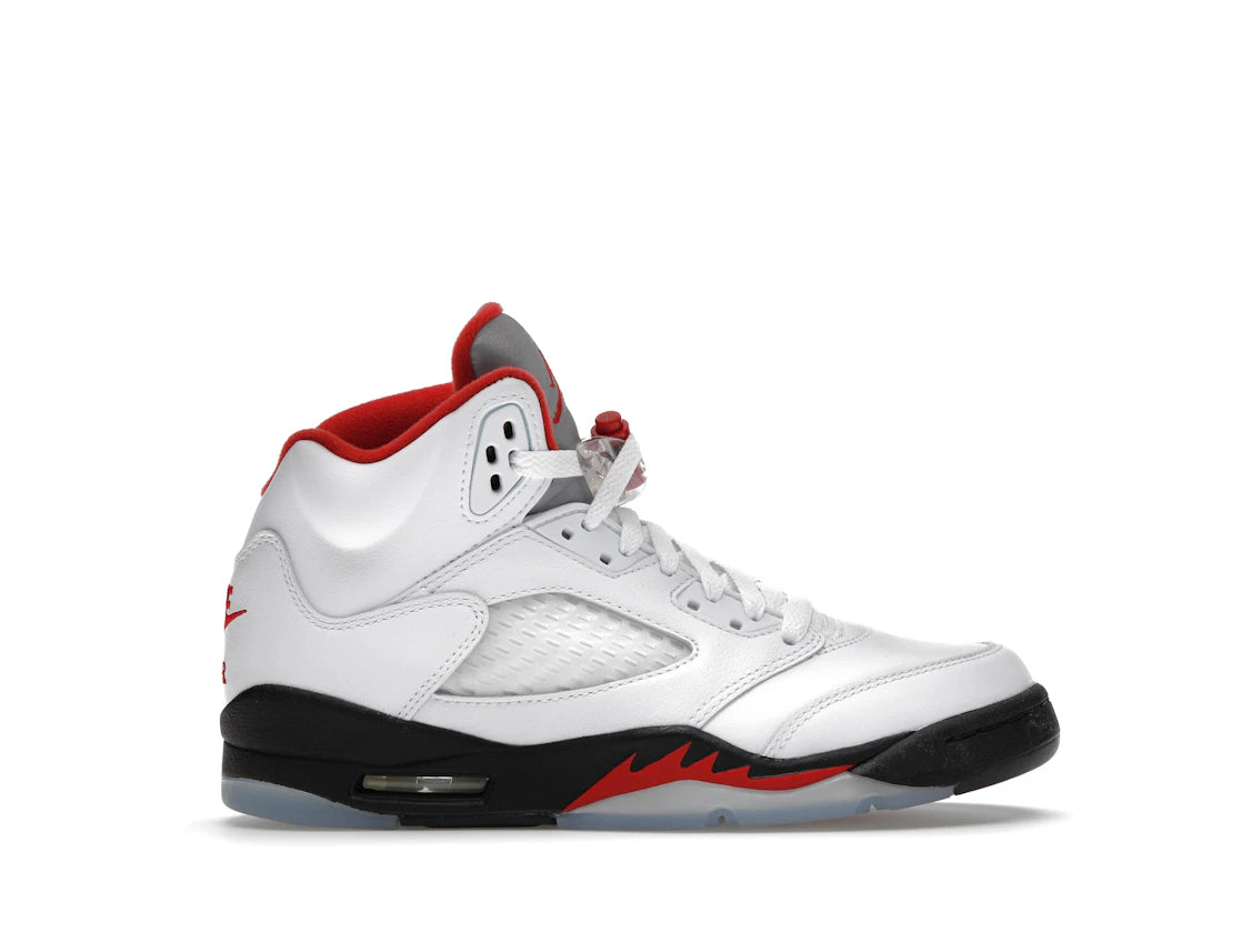 614942 Jordan 5 Retro Fire Red Silver Tongue (2020) (GS)