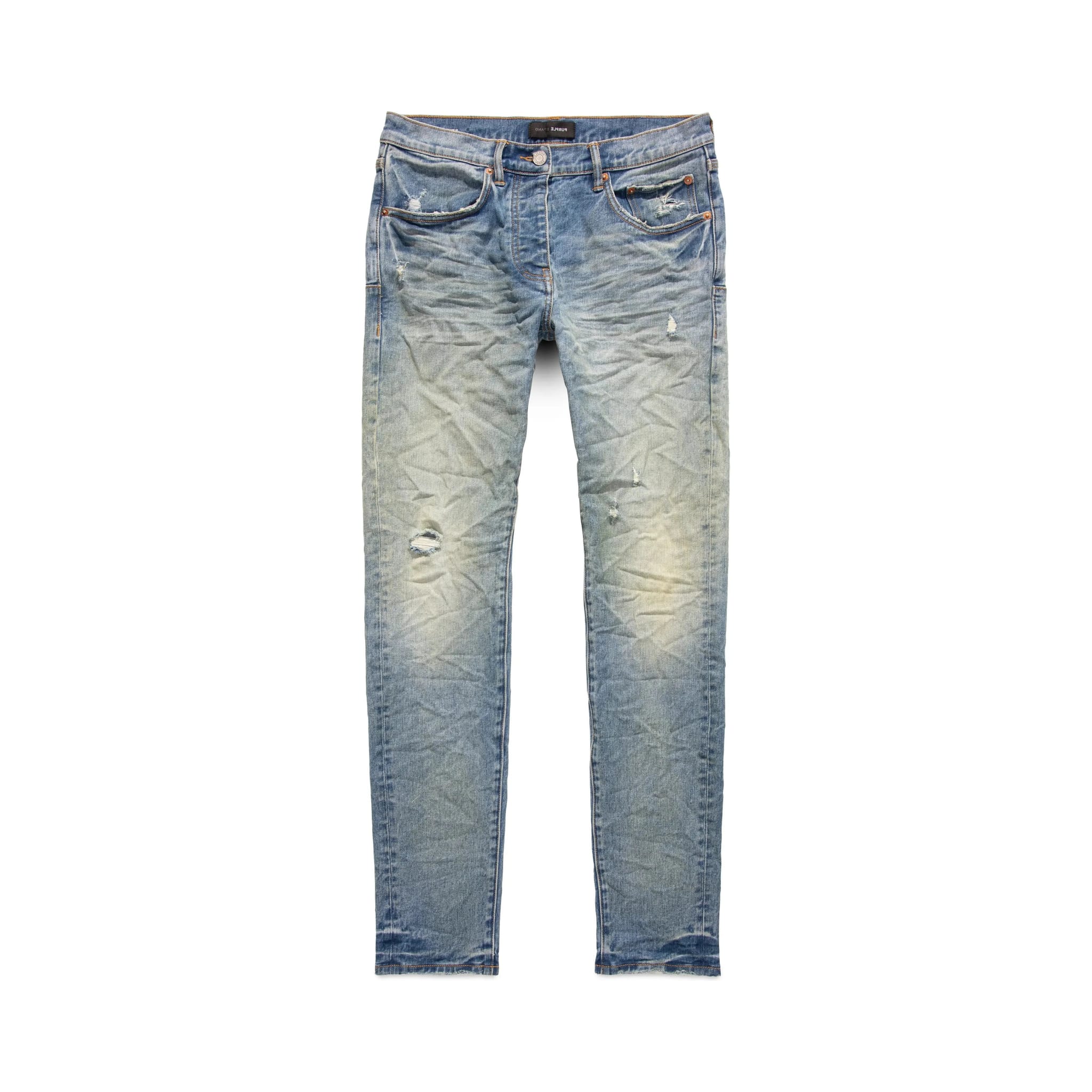 264171 Purple Brand Back Pocket Blowout Jeans