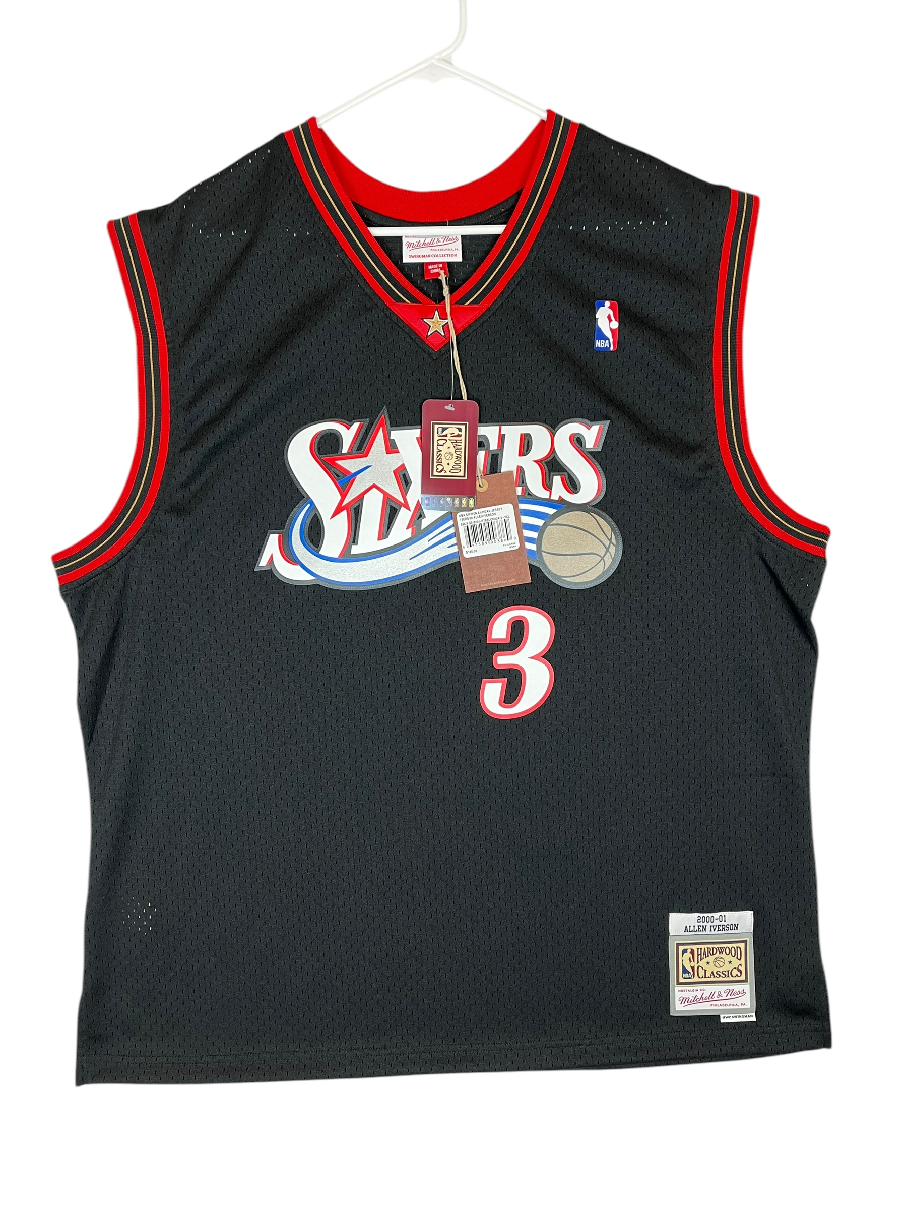 413695 (modern) Allen Iverson Mitchell & Ness Swingman Jersey w/ Tags