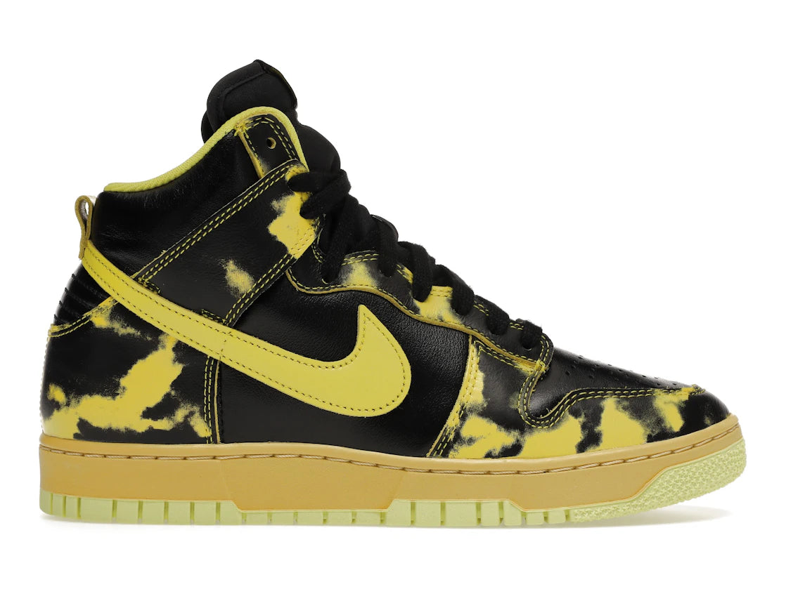 657449 Dunk High 1985 'Yellow Acid Wash'