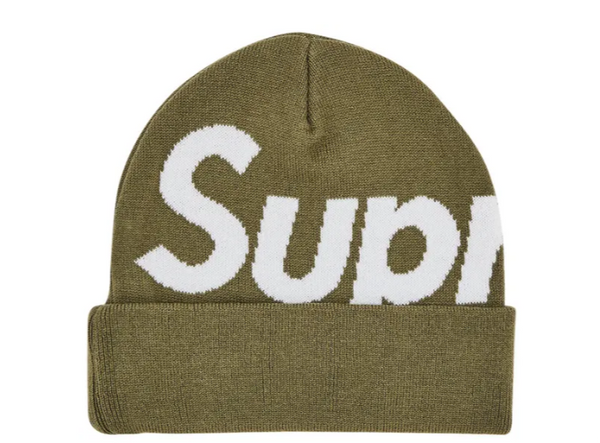 Supreme Big Logo Beanie 'Light Olive'