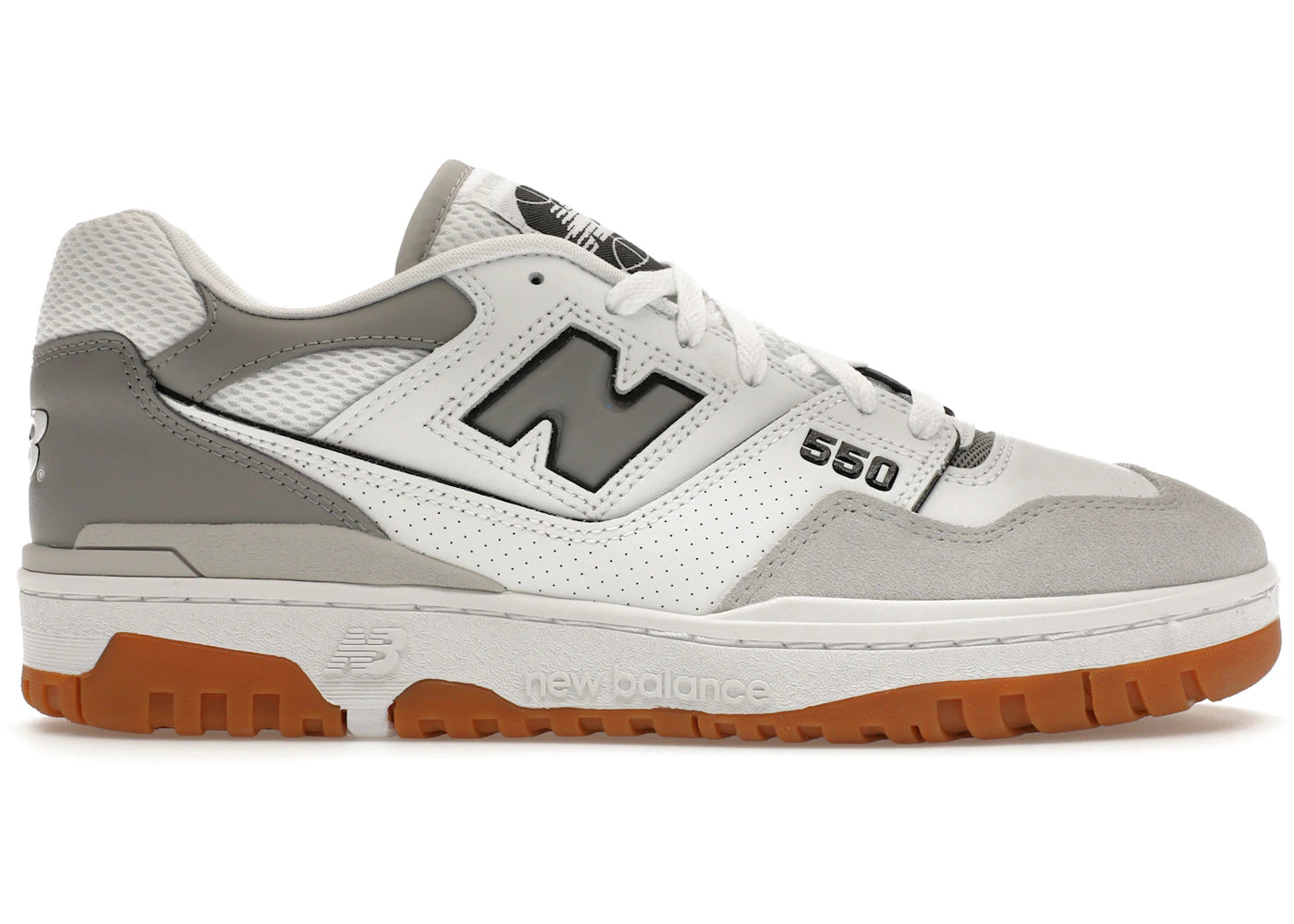 549877 New Balance 550 White Slate Grey