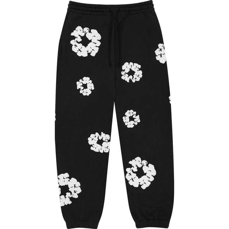 Denim Tears The Cotton Wreath Sweatpants 'Black'