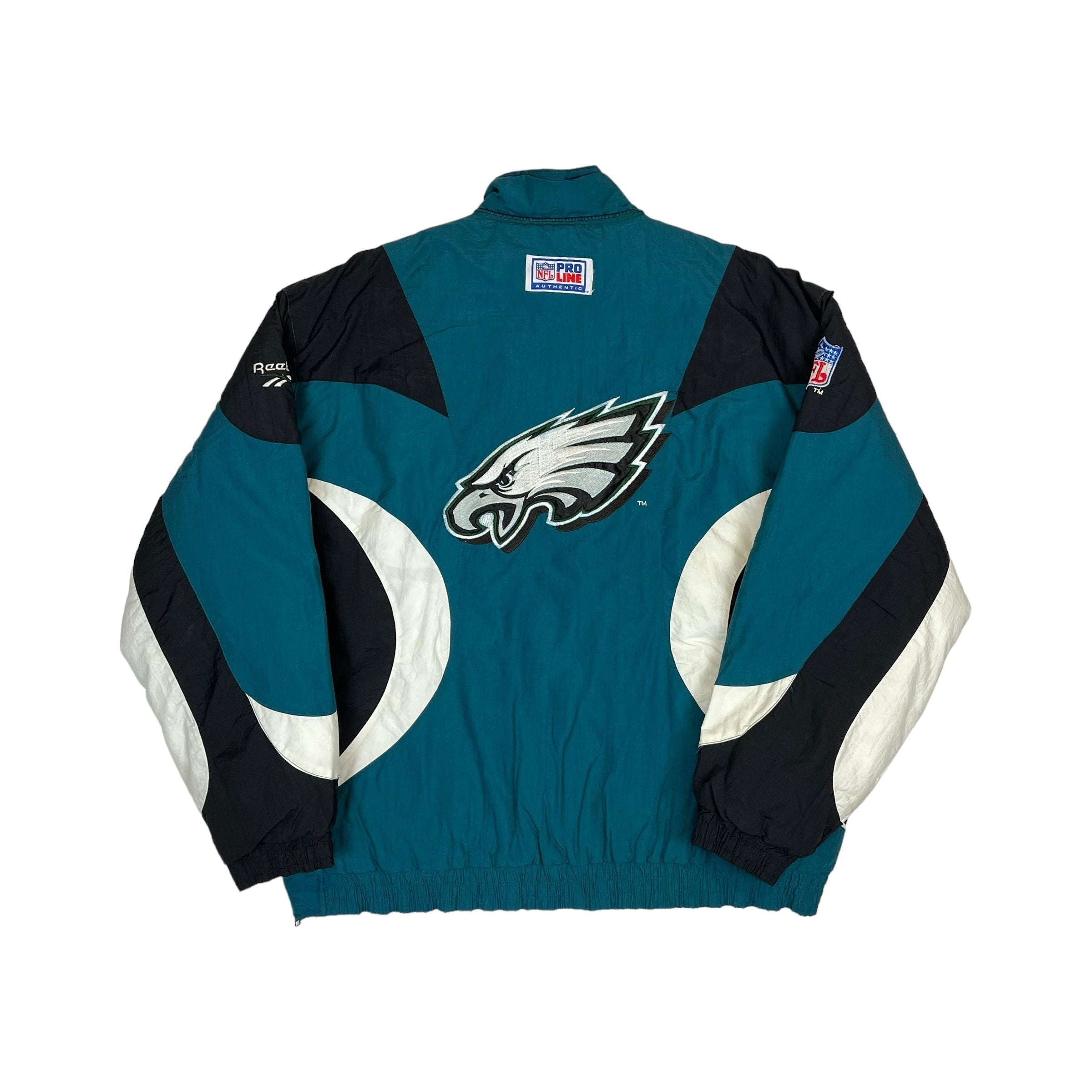 337840 (90s) Philadelphia Eagles Reebok NFL Pro Line Puffer Jacket