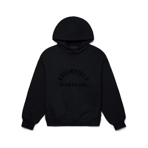 Fear of God Essentials Arch Logo Hoodie 'Jet Black'