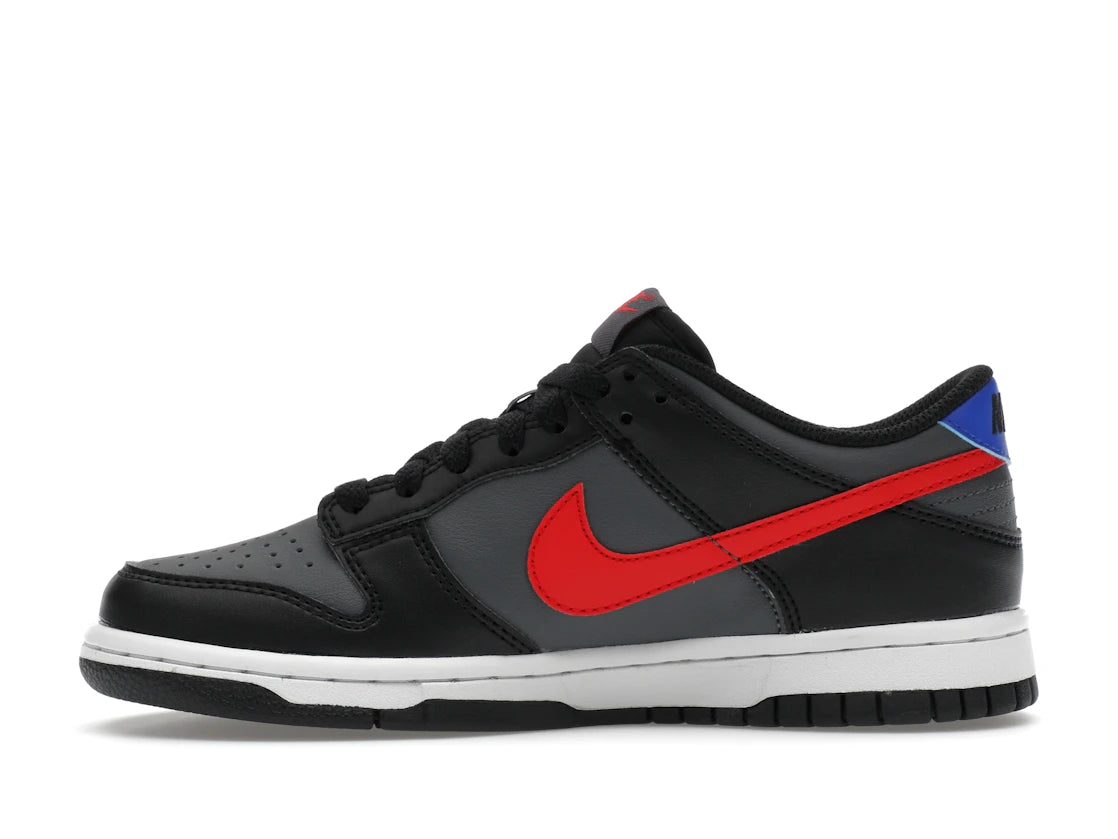 437114 Nike Dunk Low Black Racer Blue University Red (GS)