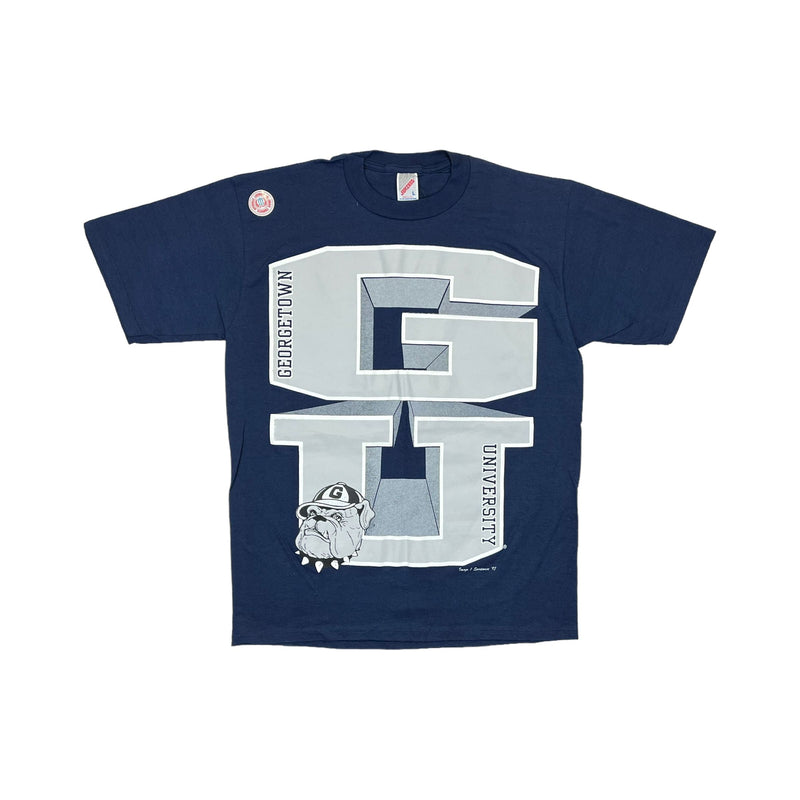 (1993) Georgetown University Bulldogs NCAA GU T-Shirt