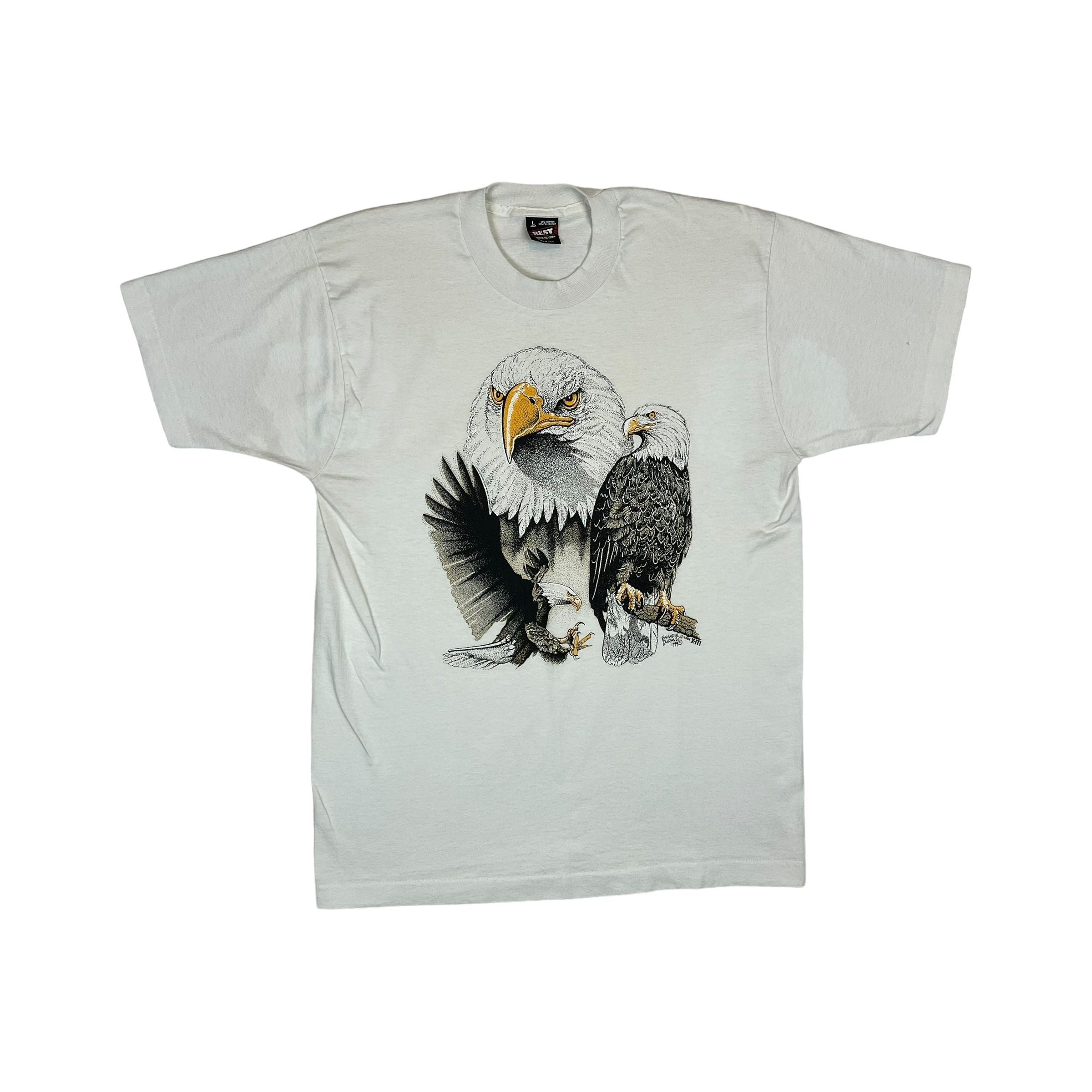 259929 (90s) Bald Eagle Nature Wildlife Graphic T-Shirt