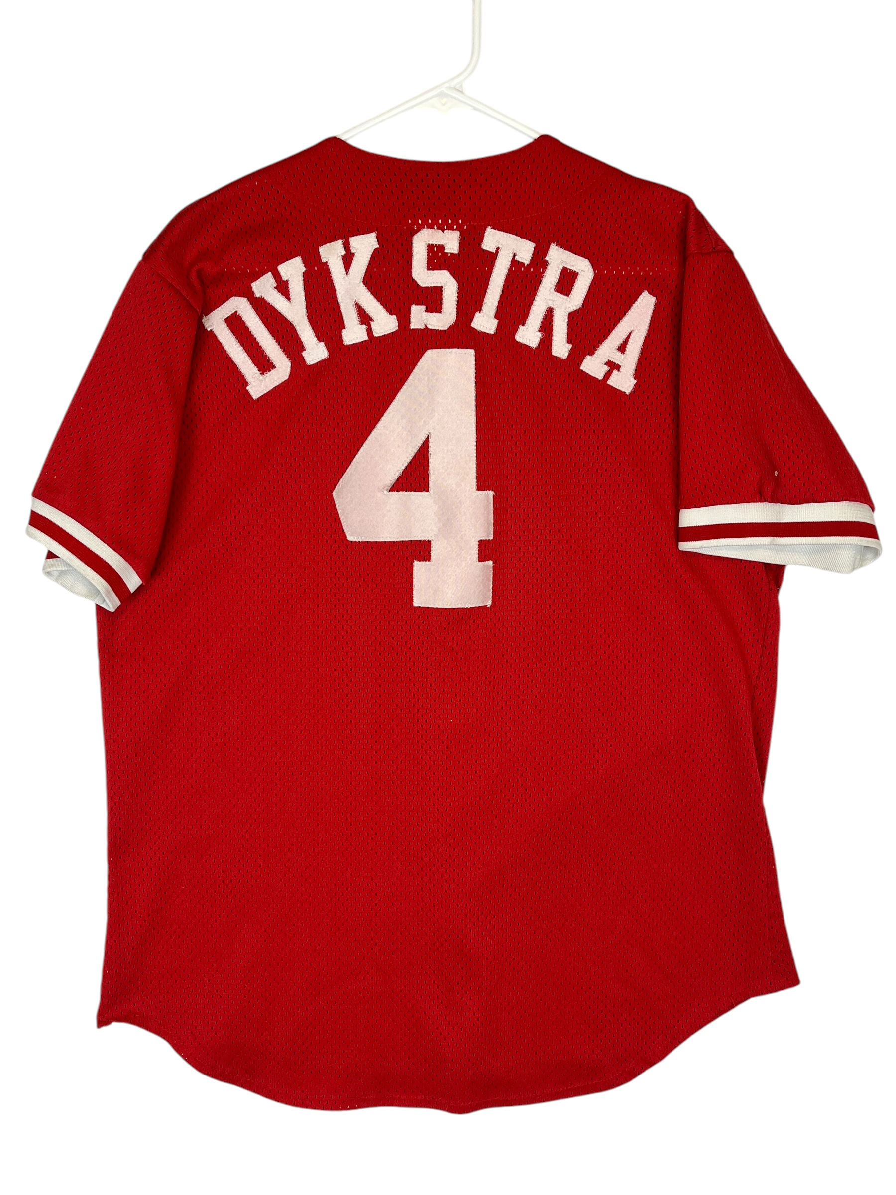 375163 (90s) Lenny Dykstra Philadelphia Phillies Mesh Snap Jersey