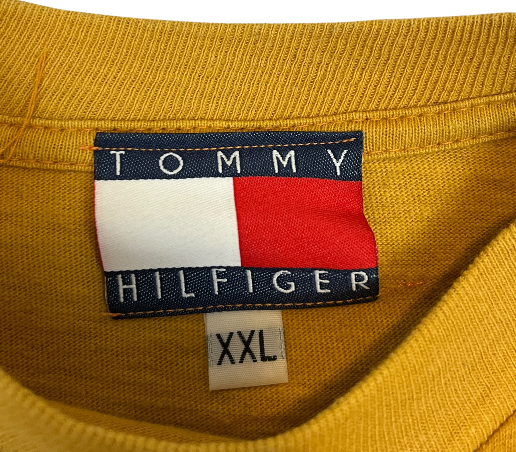 413709 (90s) Tommy Hilfiger Embroidered Crest Bootleg T-Shirt