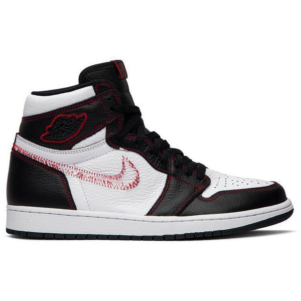 Jordan 1 Retro High Defiant White Black Gym Red