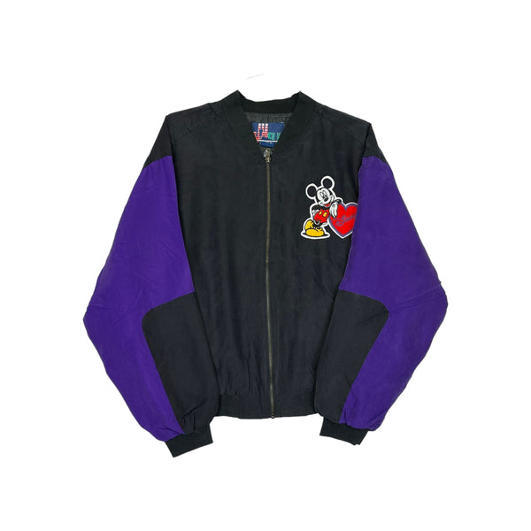 (90s) Disney JH Silk Mickey & Characters Jacket