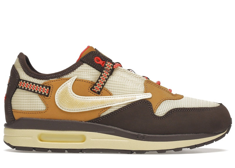 649687 Nike Air Max 1 Travis Scott Cactus Jack Baroque Brown