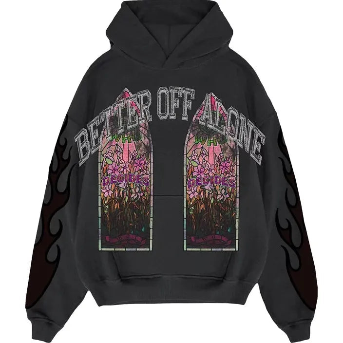 Who Decides War x A Boogie Wit Da Hoodie Better Off Alone Hoodie 'Black'