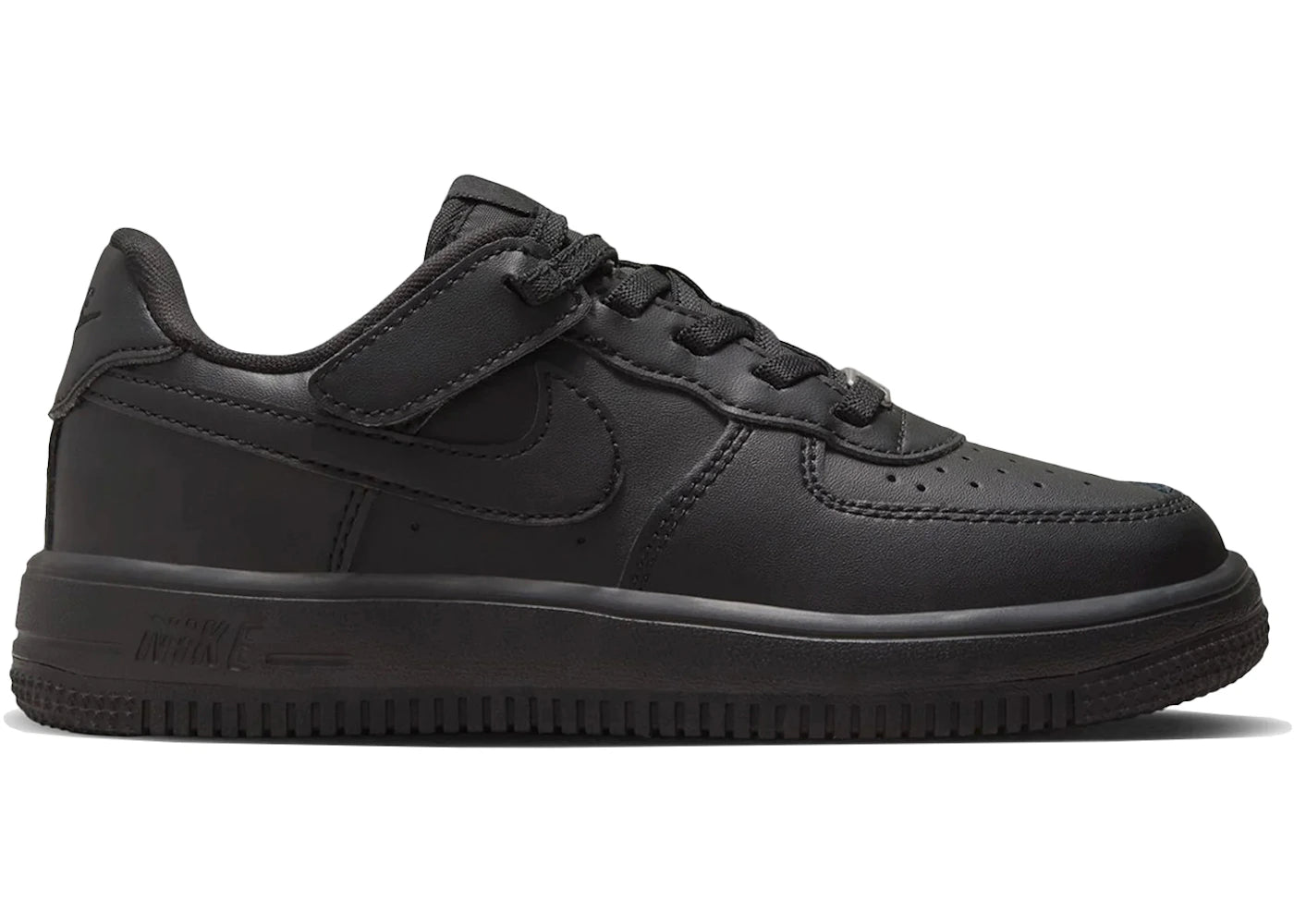 256915 Nike Force 1 Low EasyOn Triple Black (PS)