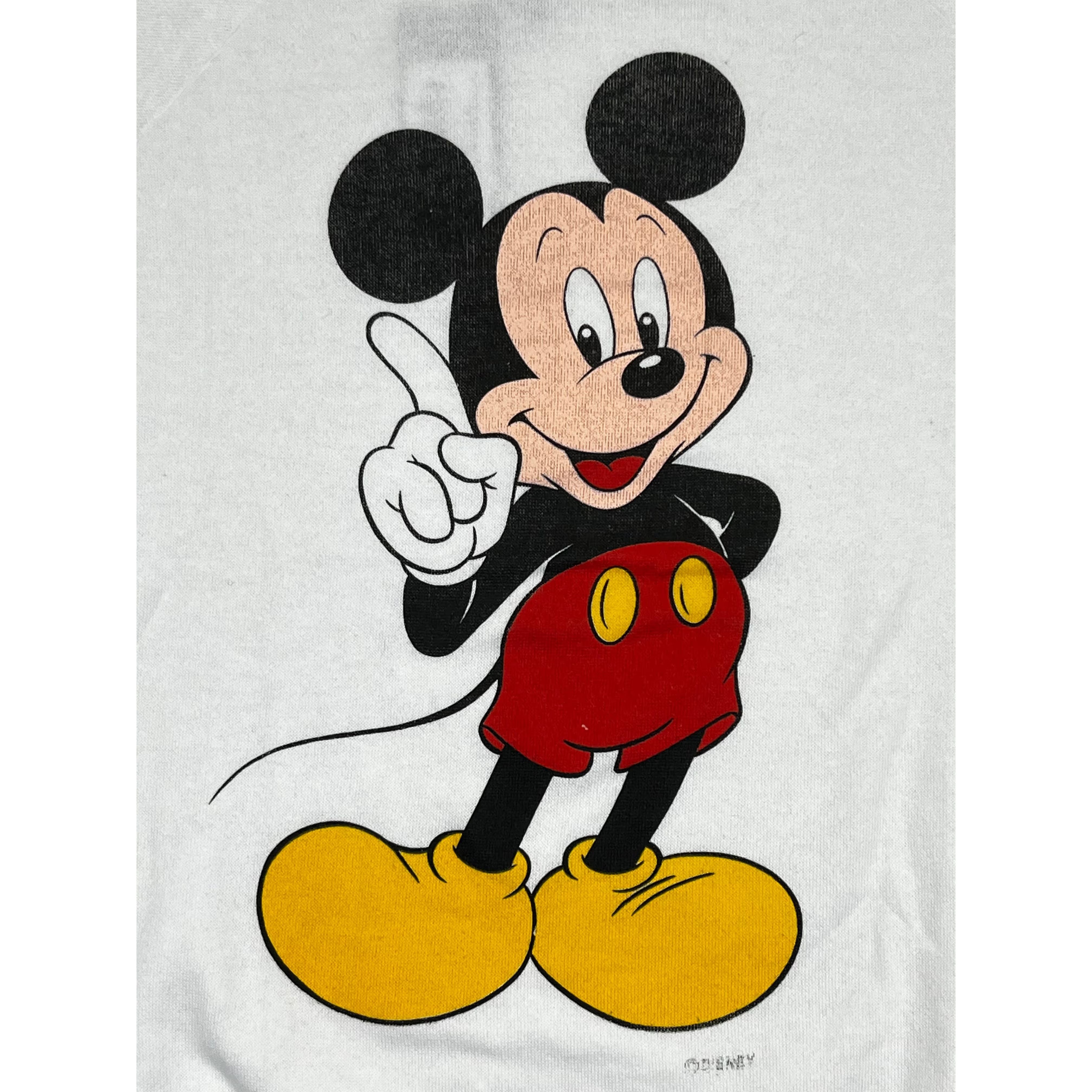 275712 (80s) Mickey Mouse Disney Cartoon White Crewneck