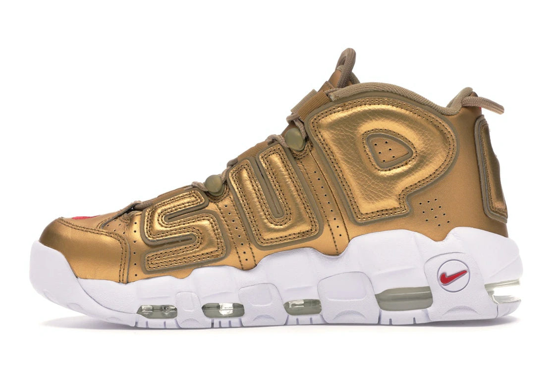 SP6824 Nike Air More Uptempo Supreme Suptempo Gold