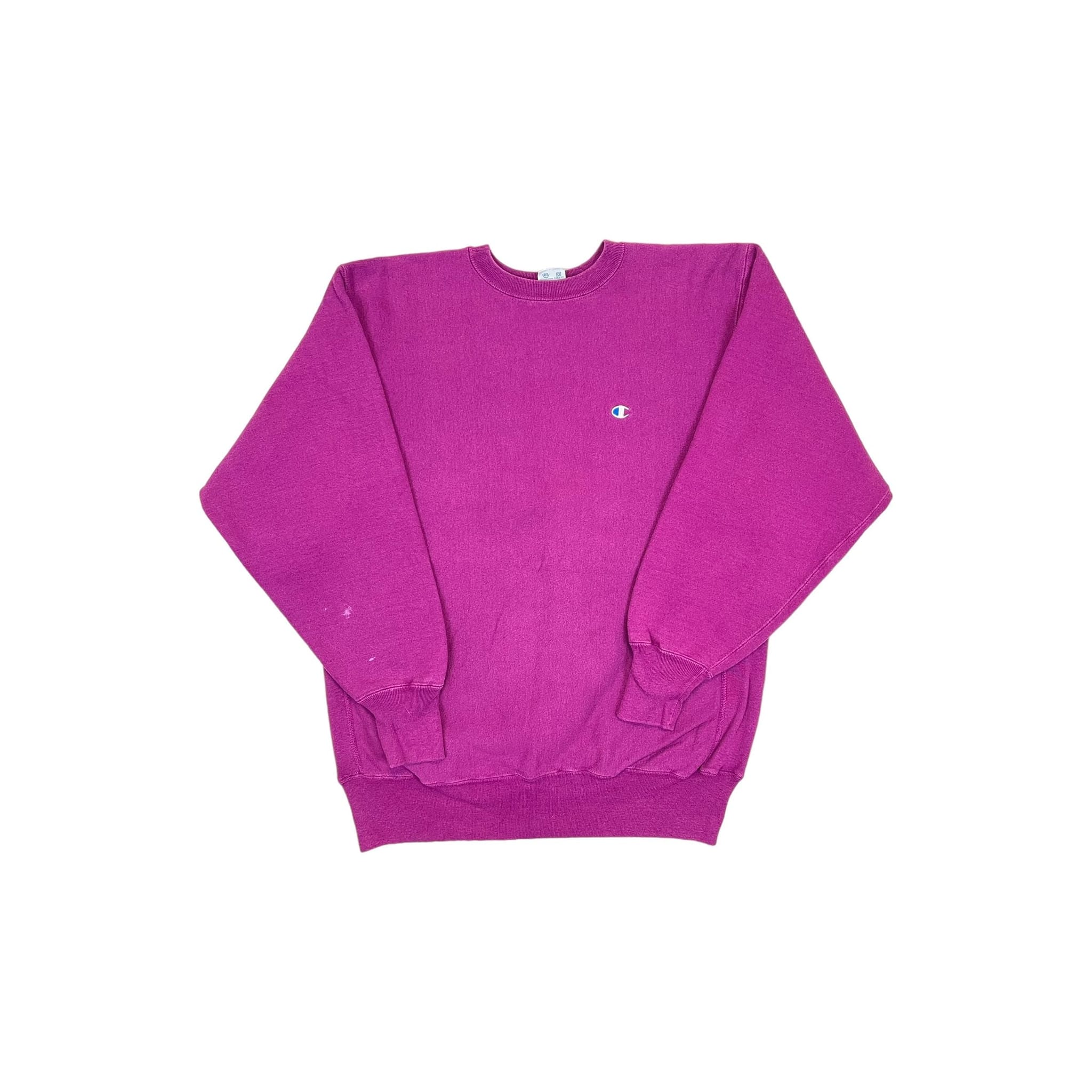 272567 (80s) Champion Magenta / Purple Reverse Weave Crewneck