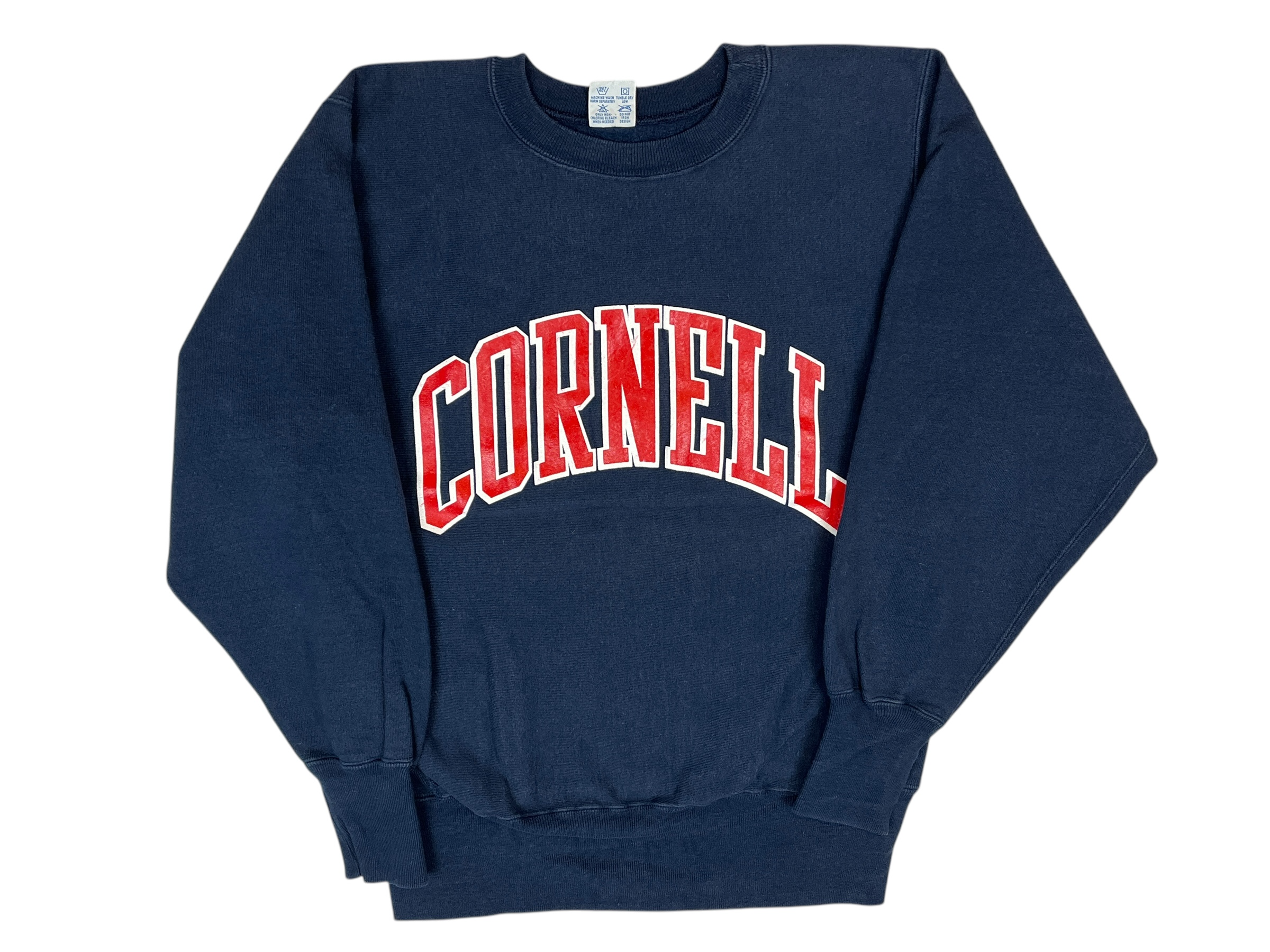 375178 (80s) Cornell University Champion Reverse Weave Navy Crewneck