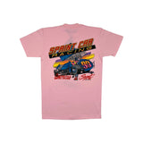 (1990) Shit Happens, Sprint Car Racing Double Sided Light Pink T-Shirt