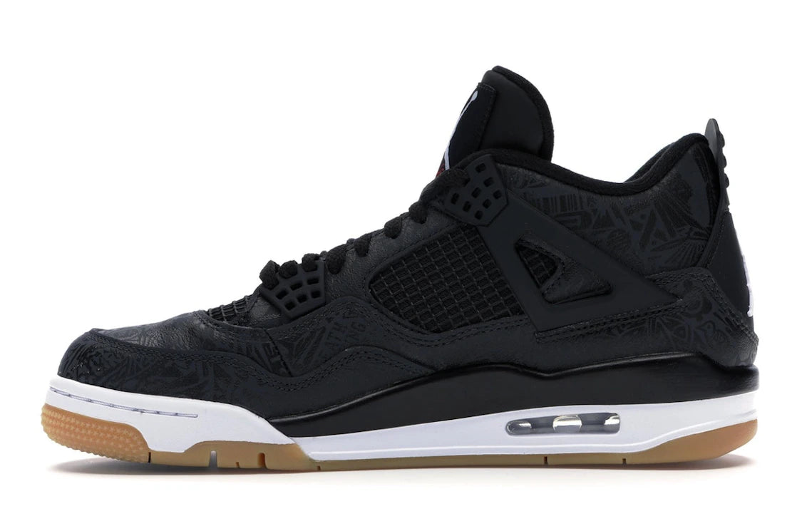 707112 Jordan 4 Retro Laser Black Gum