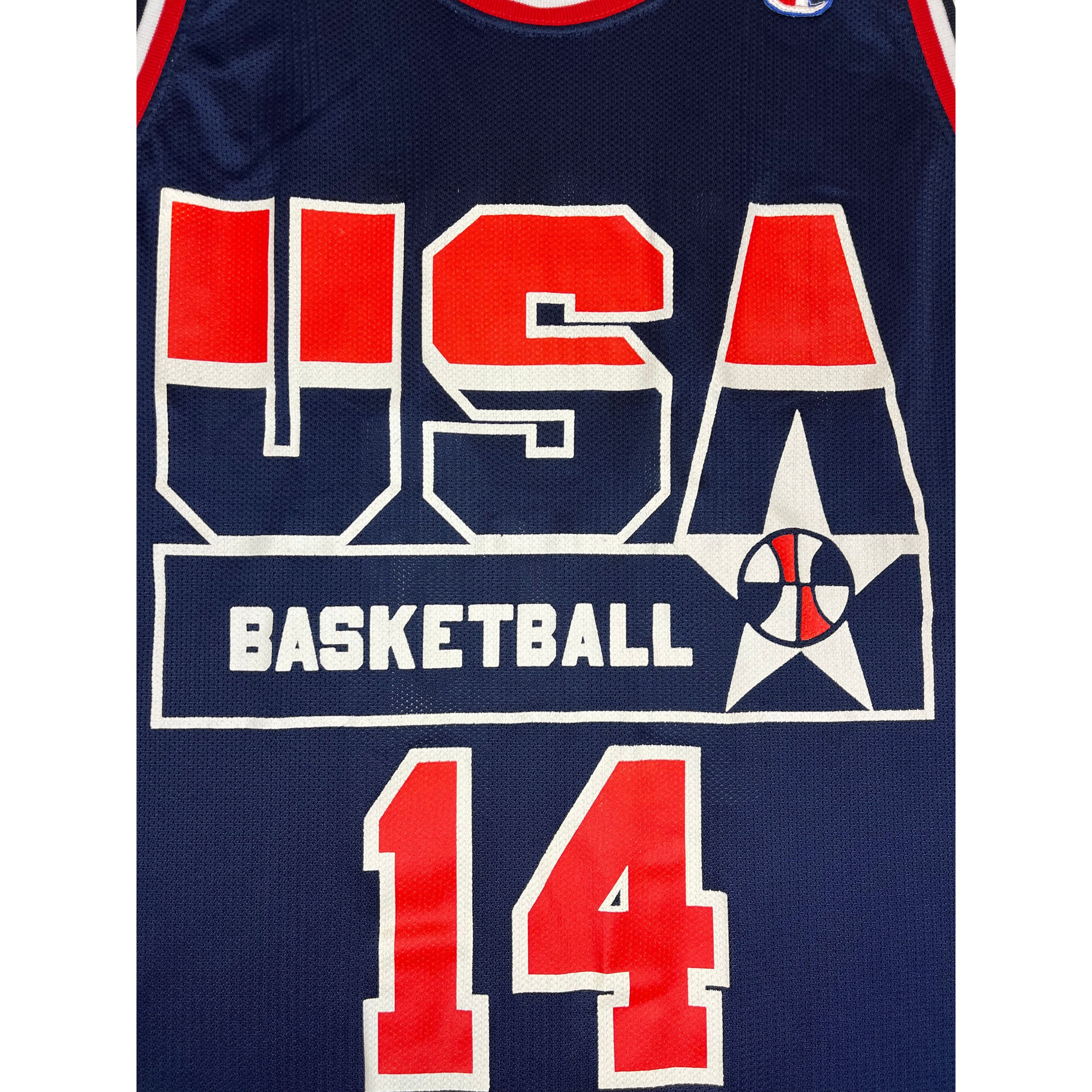 268029 (90s) Alonzo Mourning USA Olympic Basketball Champion Jersey (48)