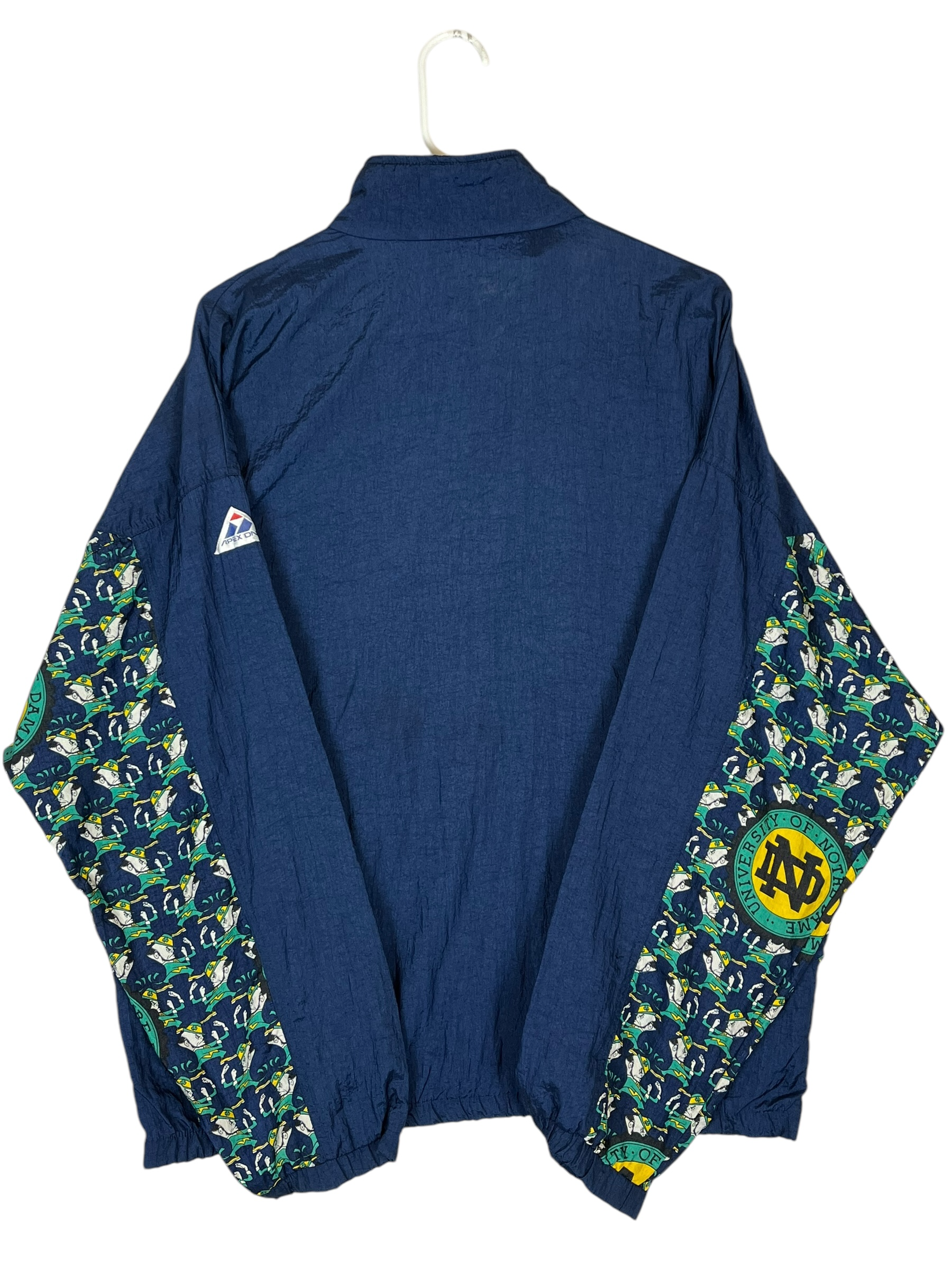 345165 (90s) Notre Dame Fighting Irish Print Apex One Windbreaker