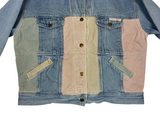 (90s) Together! Patchwork Pastel Denim Jacket