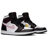 Jordan 1 Retro High Defiant White Black Gym Red