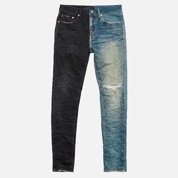 BLACK INDIGO PRINTED DEMIN JEAN