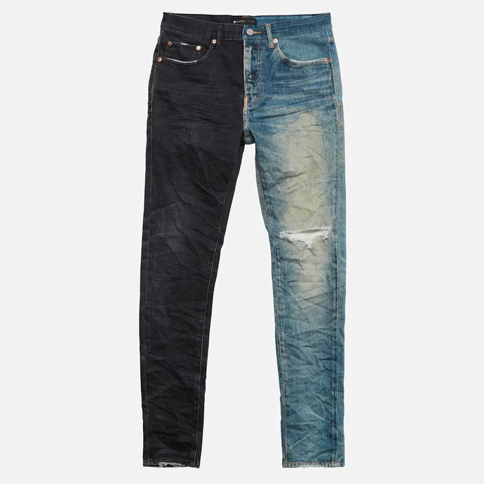 BLACK INDIGO PRINTED DEMIN JEAN