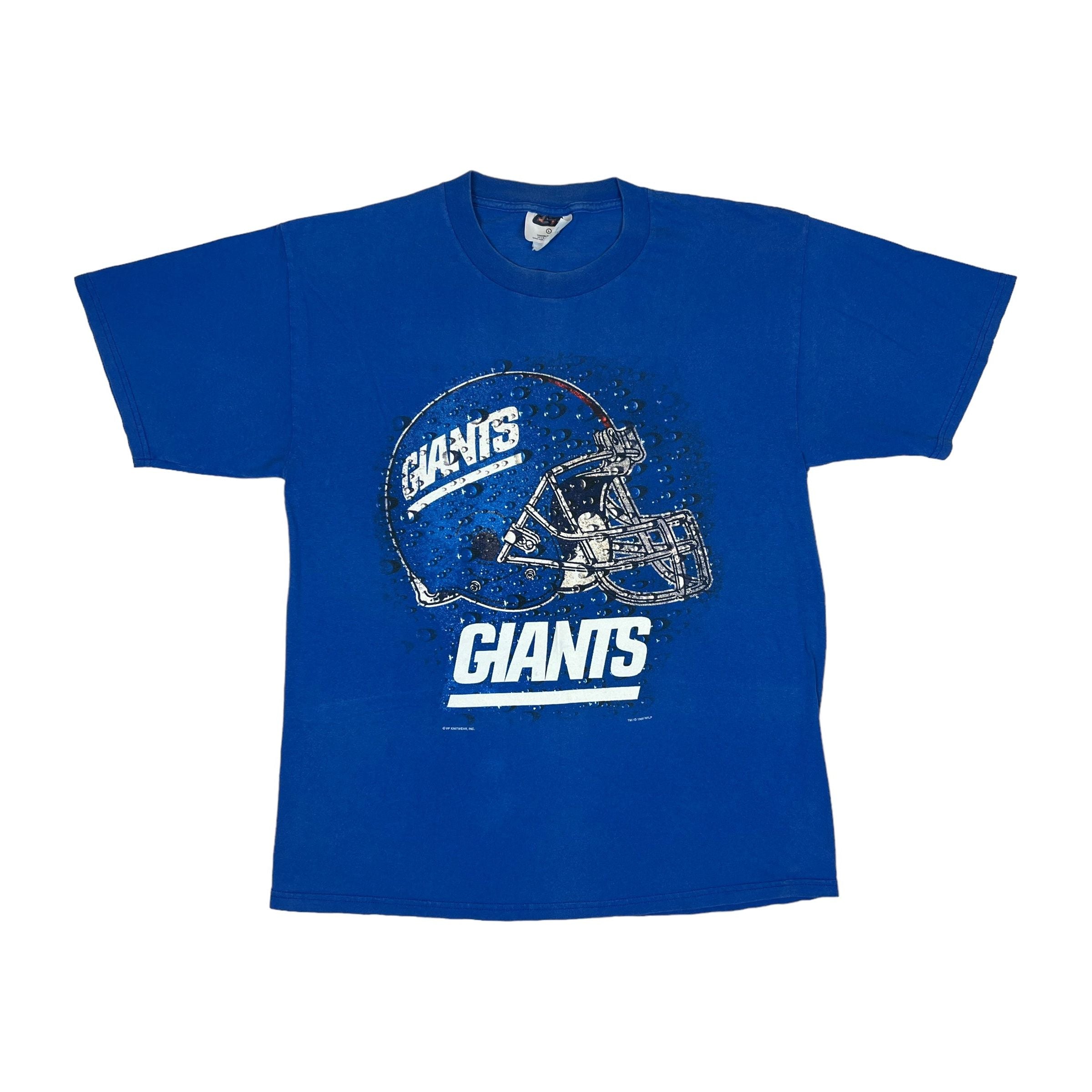267926 (1999) New York Giants Water Droplets Helmet NFL T-Shirt