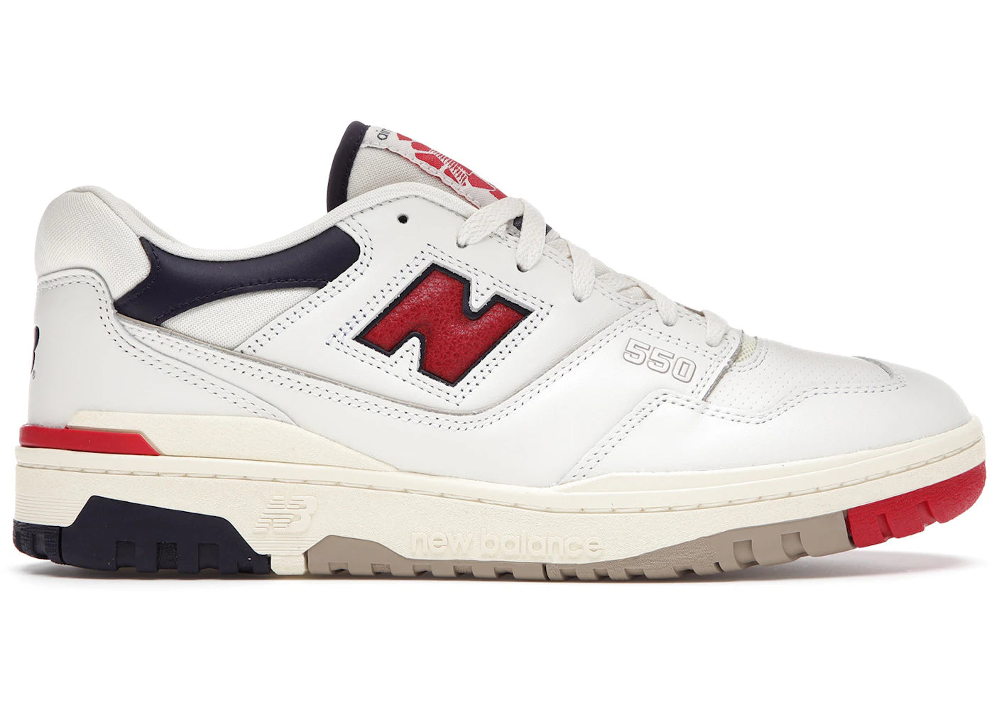 711905 New Balance 550 Aime Leon Dore White Navy Red