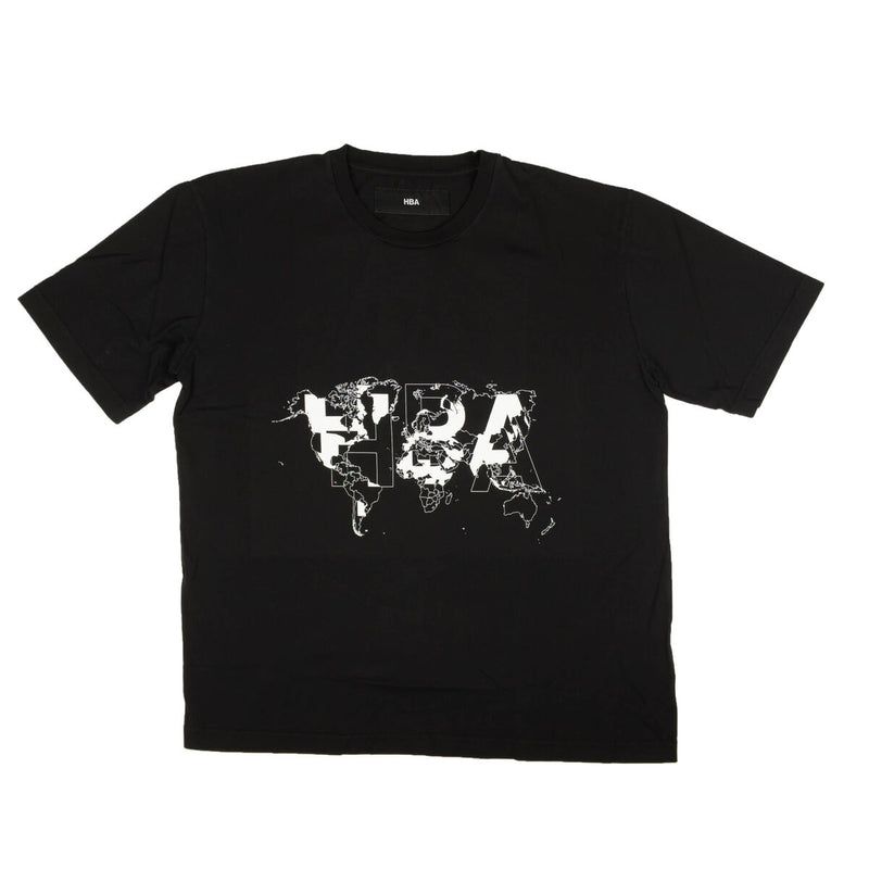 Hood By Air Planisfero Short Sleeve T-Shirt Black