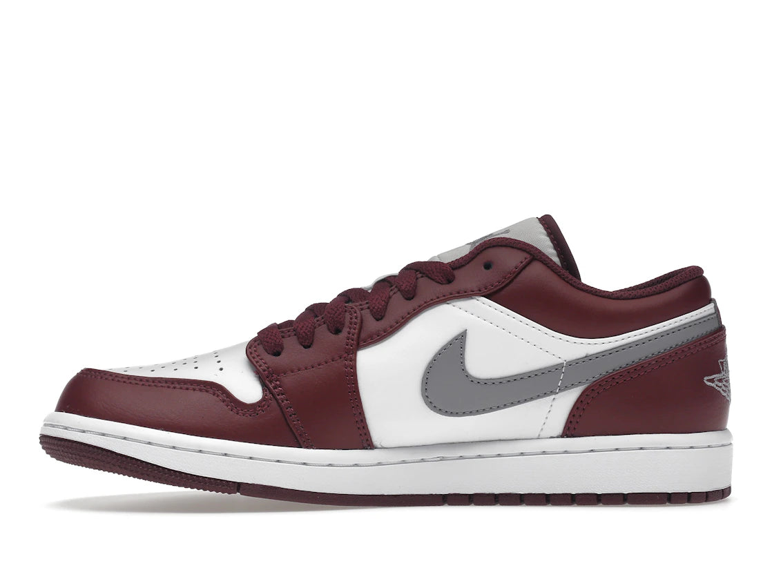 619645 Jordan 1 Low White Bordeaux