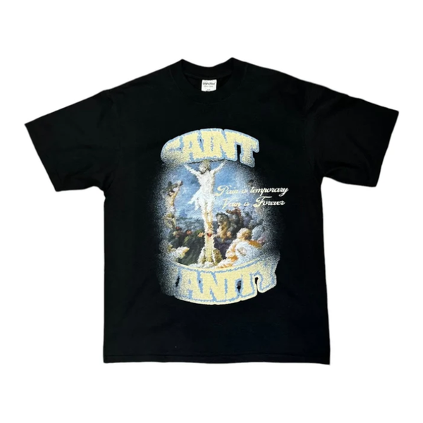 Saint Vanity Blurry Cross Tee 'Black'