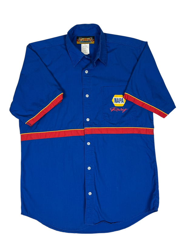 (90s) Napa Auto Parts Racing Button Up Shirt