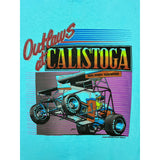 (1989) Outlaws of Calistoga Speedway Napa County Sea Blue T-Shirt