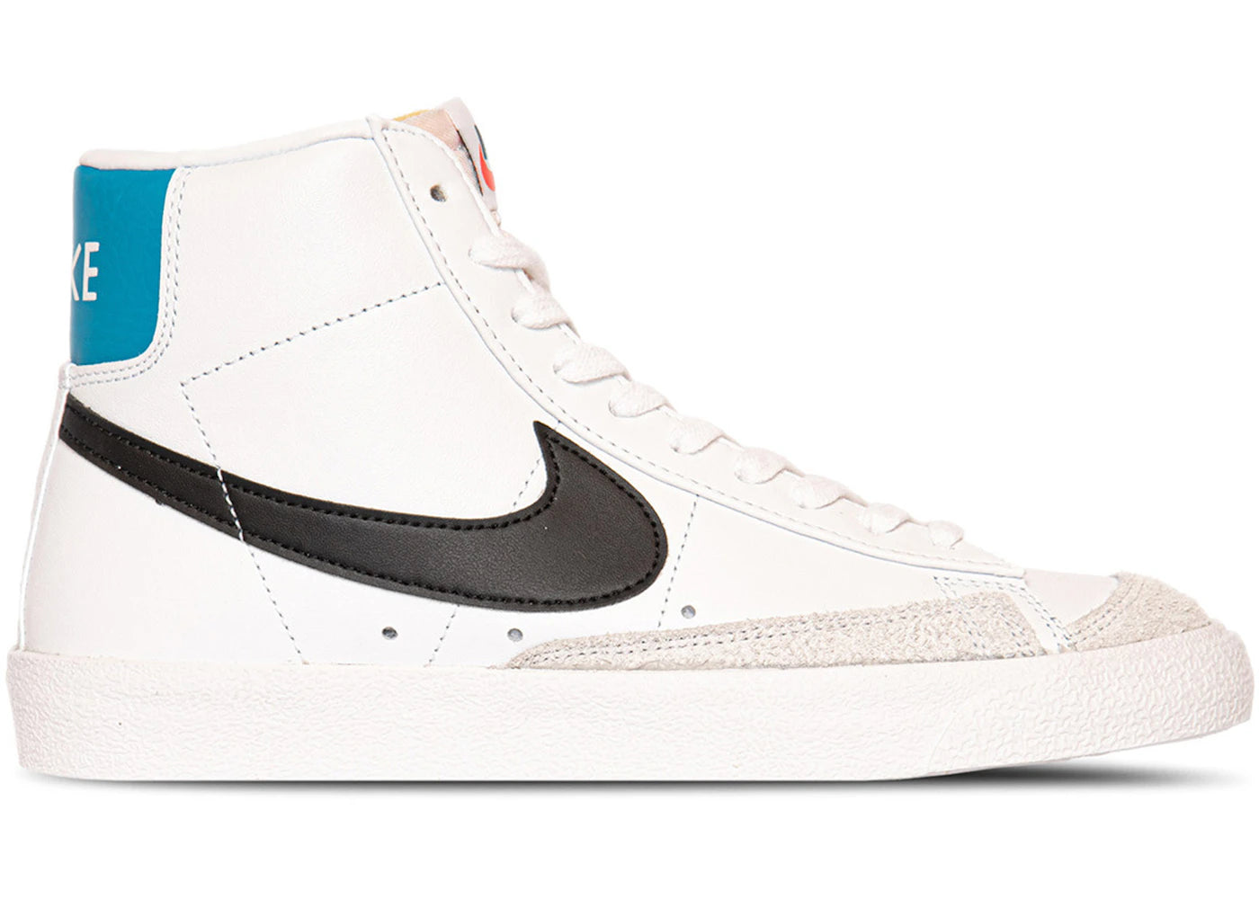 603952 Nike Blazer Mid 77 Vintage White Blue Lightning Black