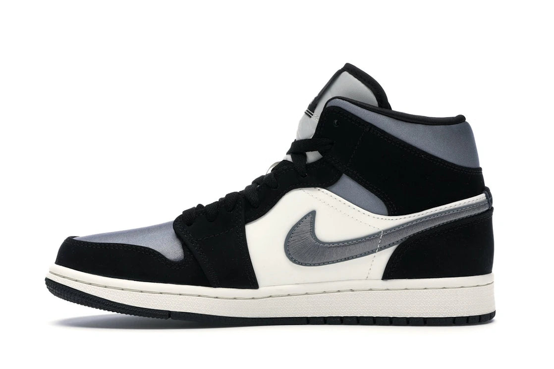 824749 Jordan 1 Mid Satin Grey Toe