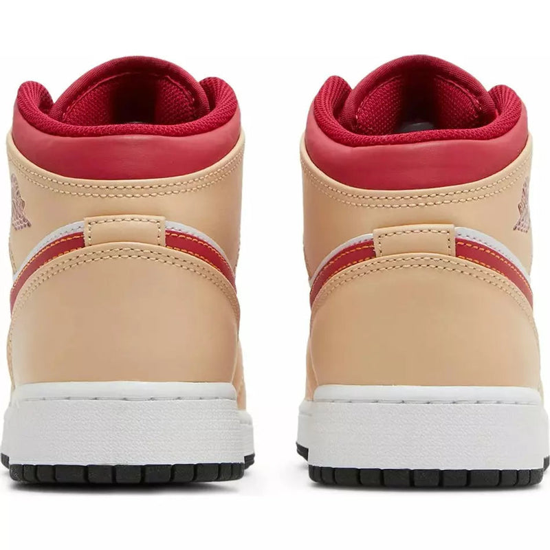 Air Jordan 1 Mid GS 'White Onyx Light Curry'
