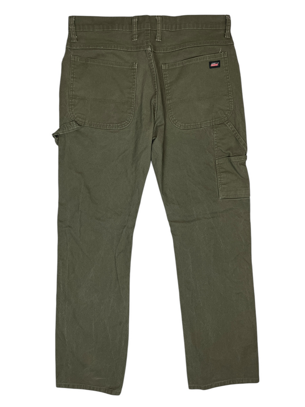 (modern) Dickies Olive Green Carpenter Work Pants 34x32