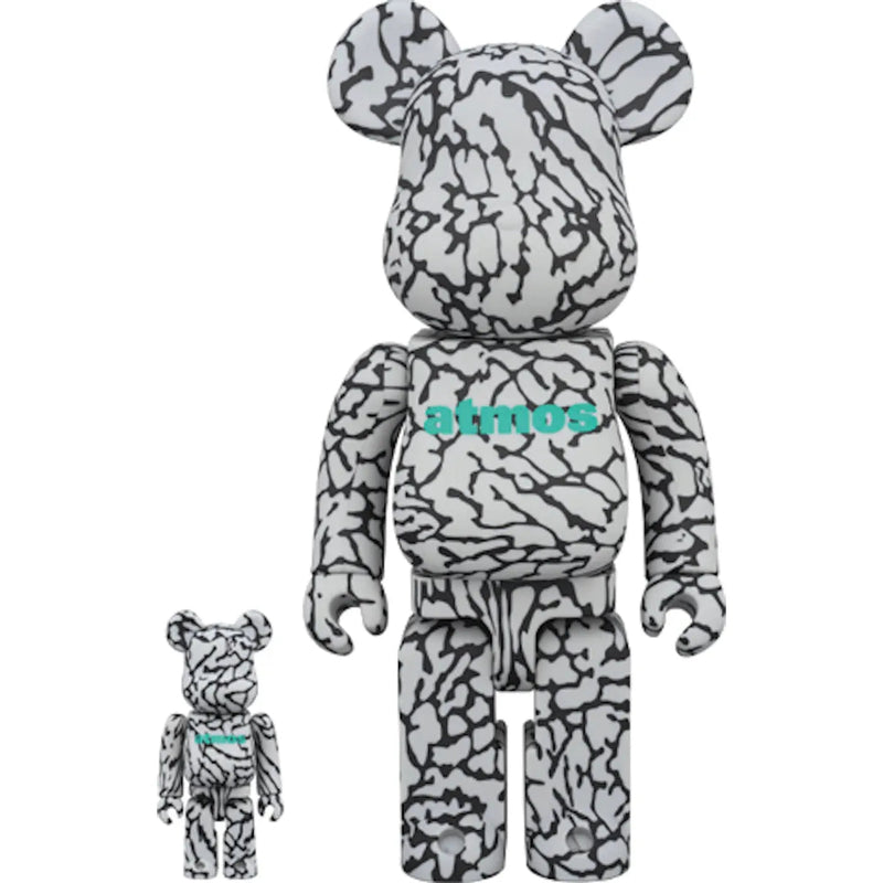 Bearbrick Atmos 100% & 400% Set Grey