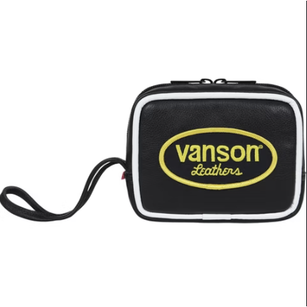 275792 Supreme Vanson Leather Wristbag 'Black'