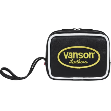 Supreme Vanson Leather Wristbag 'Black'