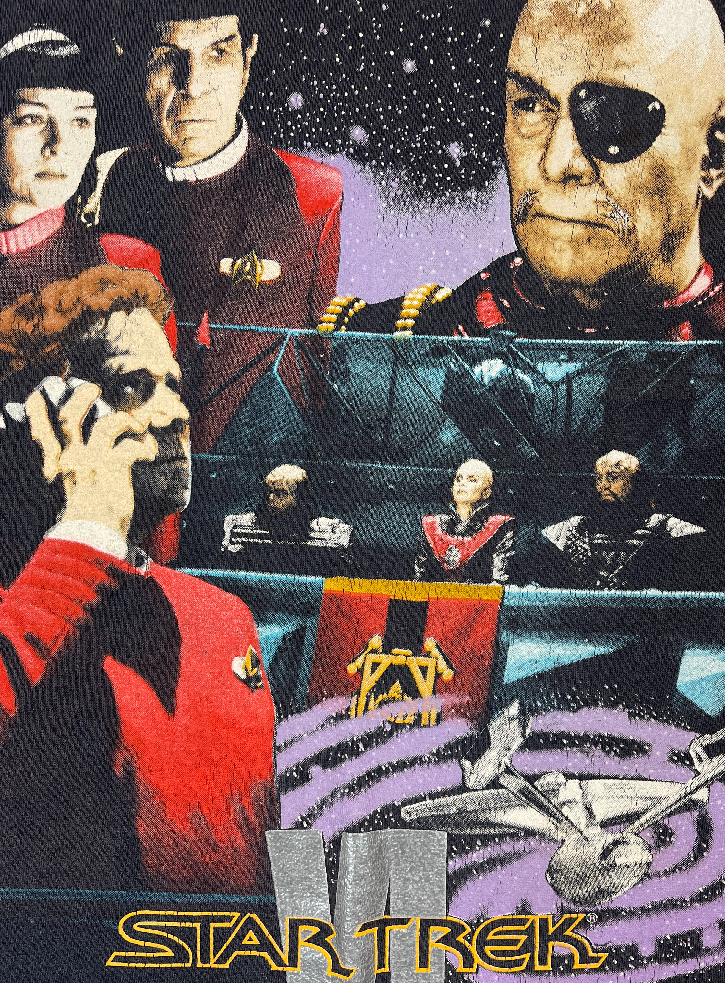 375209 (1991) Star Trek 6 VI Sci-Fi Movie Promo T-Shirt