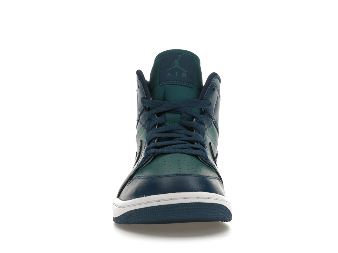 269297 Jordan 1 Mid Teal French Blue (Women's)