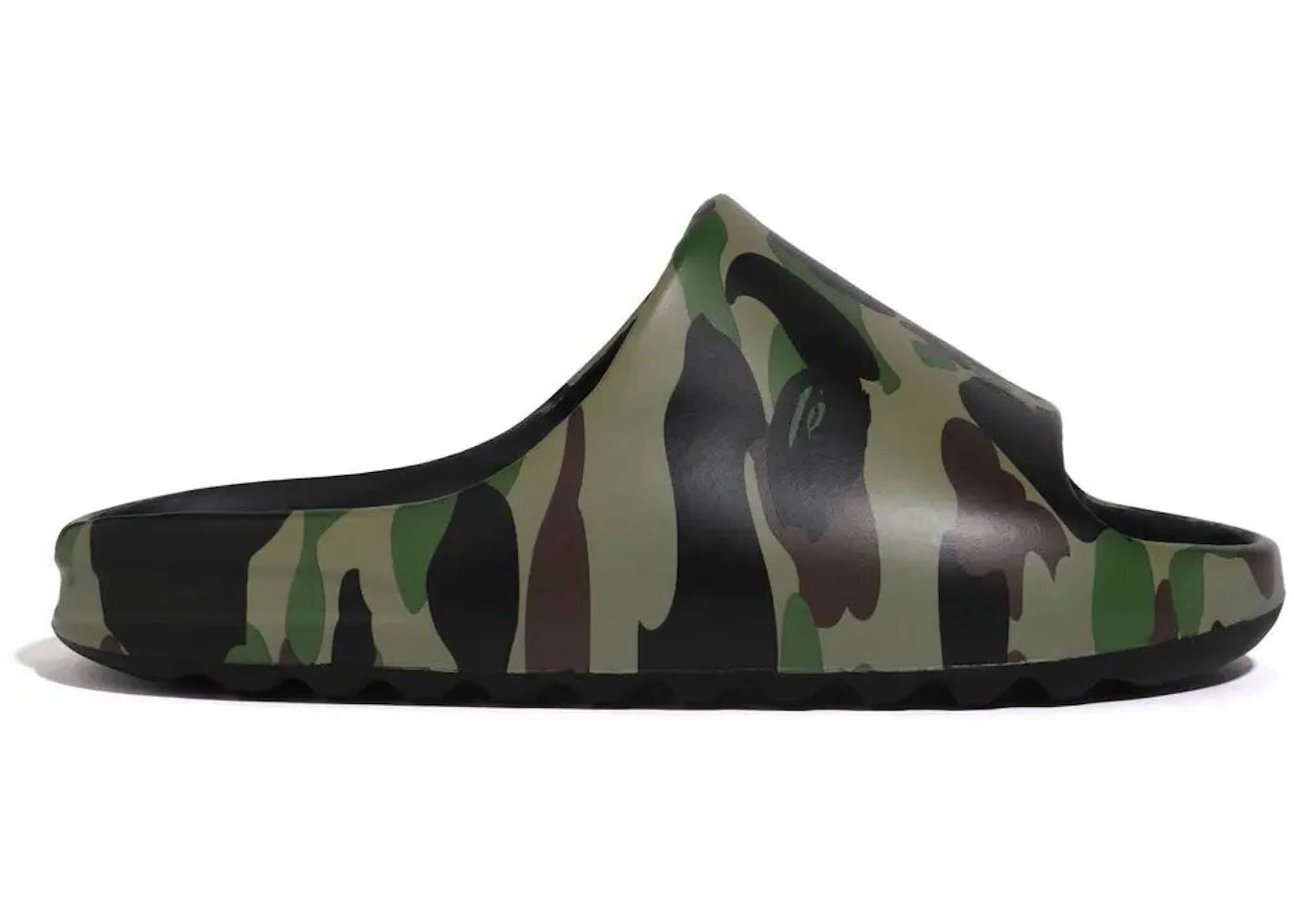 258756 A Bathing Ape 1st Camo Slide Green
